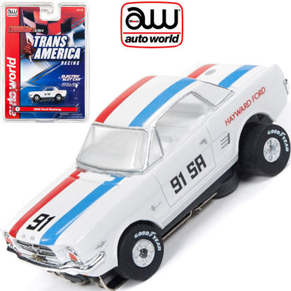 Auto World Ford Mustang Hayward Trans America Thunderjet AFX Ho Slot Car