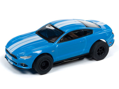 Auto World 2016 Ford Mustang GT Blue Xtraction R26 HO Slot Car SC341 for AFX