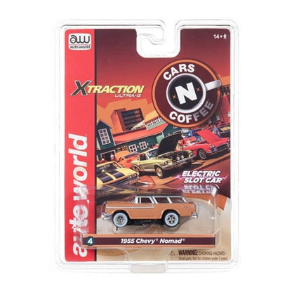 Auto World 1955 Chevy Nomad Tan Xtraction R26 HO Slot Car SC341 for AFX