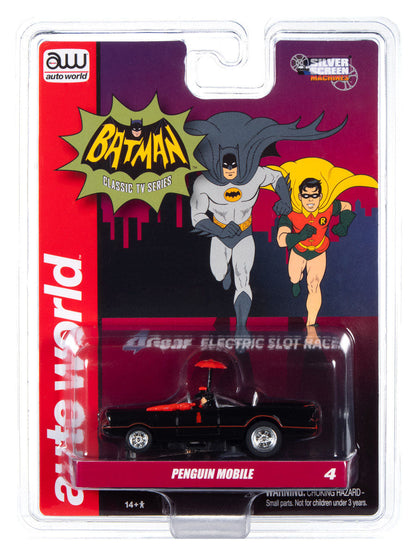 Auto World 4Gear 1966 The Penguin Mobile Batman AFX HO Slot Car SC358