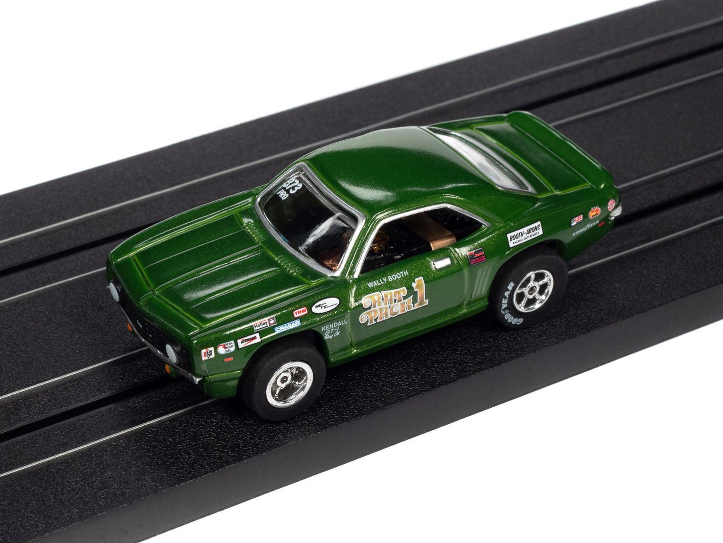 Auto World Xtraction Chevy Camaro Wally Booth Rat Pack HO Slot Car for AFX