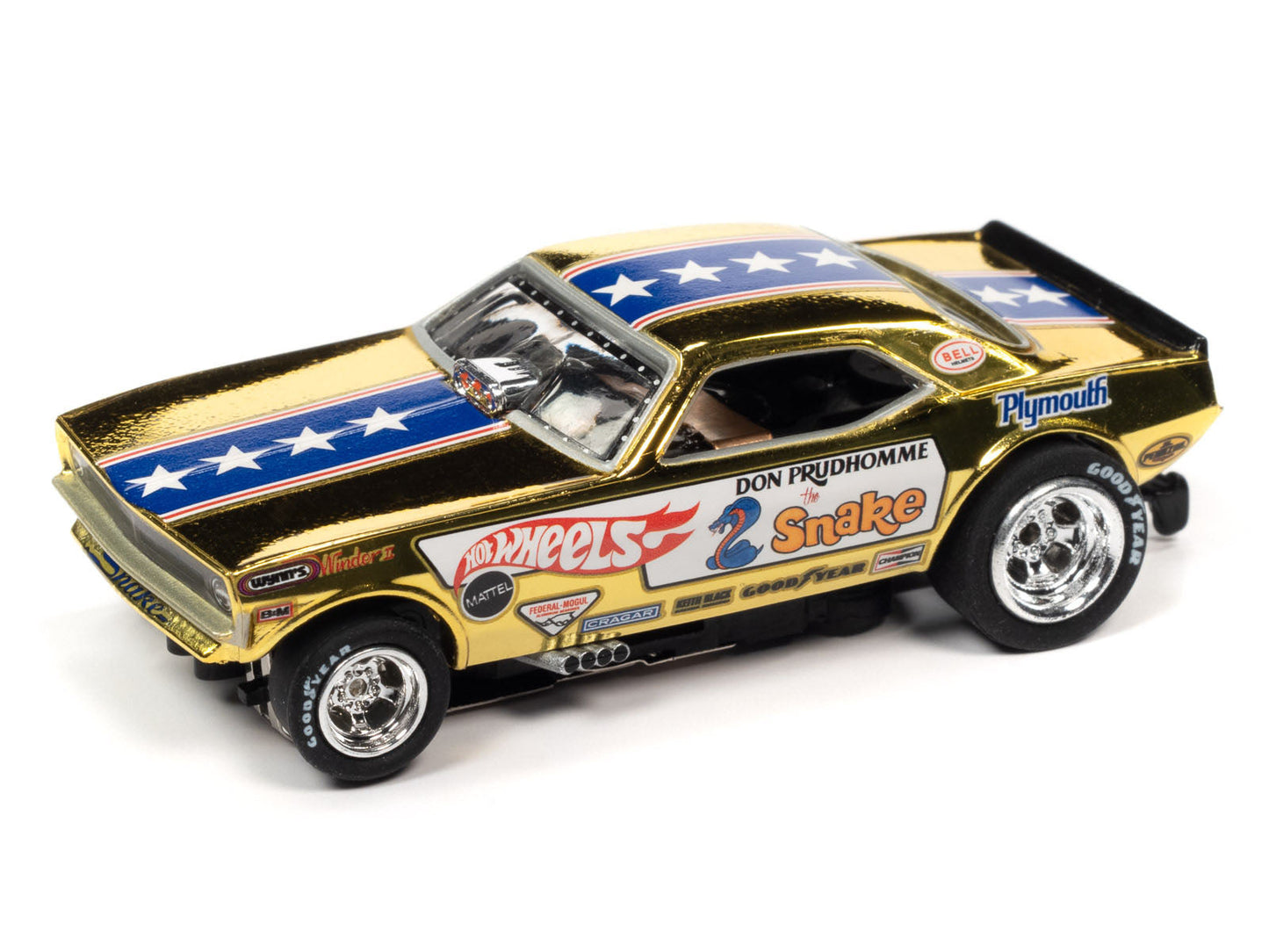 Auto World Don The Snake Prudhomme '70 Plymouth Cuda Ho Slot Car SC369