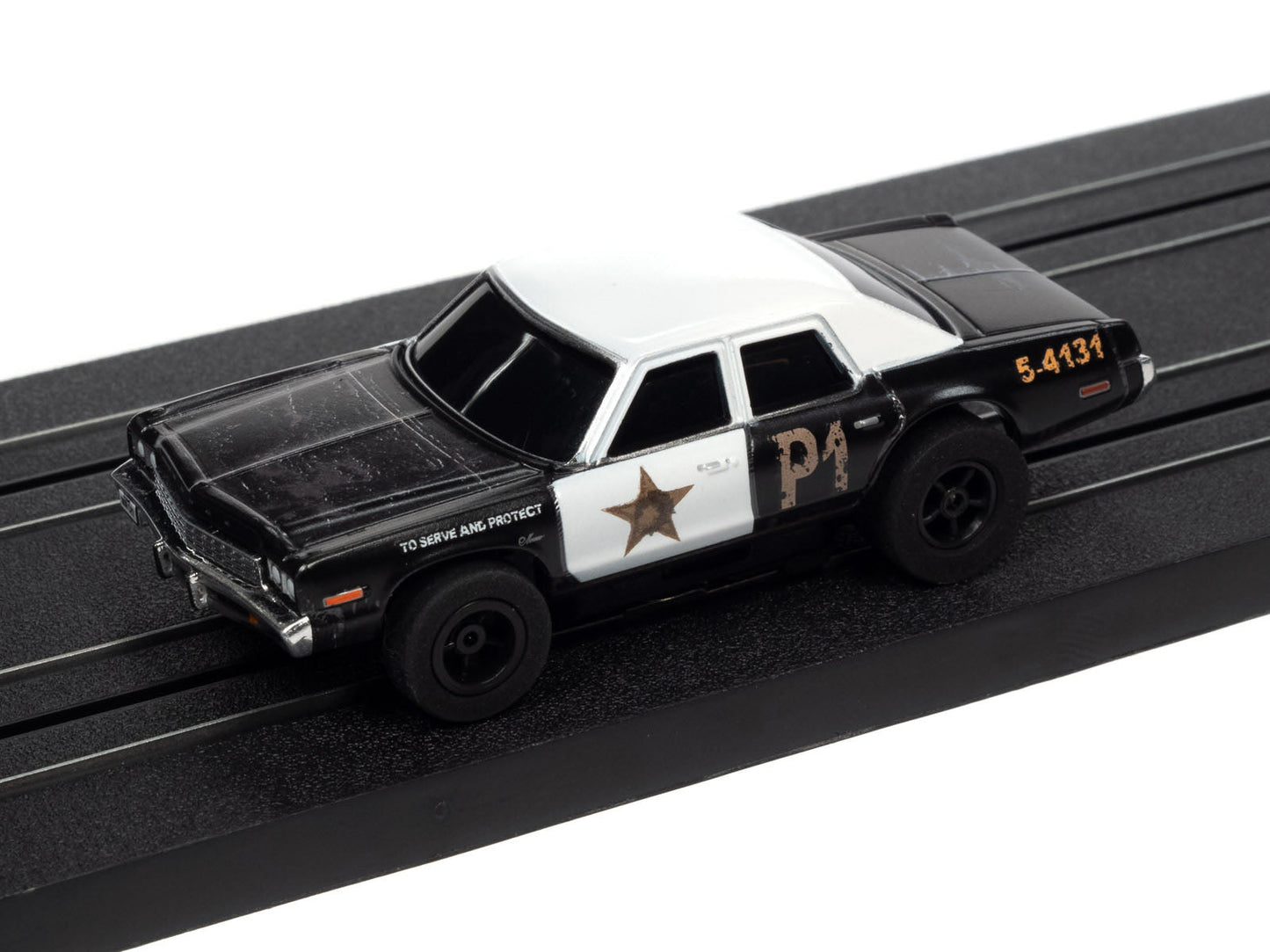 Auto World Blues Mobile 1974 Dodge Monaco R36 HO Slot Car for AFX Xtraction