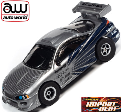 Auto World Mitsubishi Eclipse Xtraction Import Heat for AFX HO Scale Slot Car SC378
