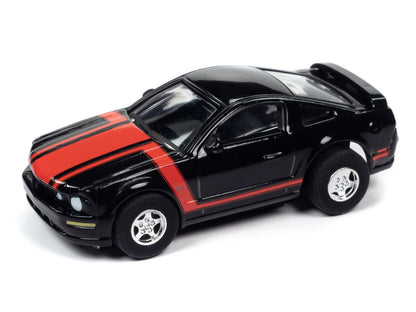 Auto World Super III 2005 Ford Mustang GT Black HO Slot Car AFX SC383