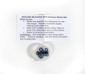 Schelle SCH1364 Carbon 2mm Gearbox Shim Set Associated B6