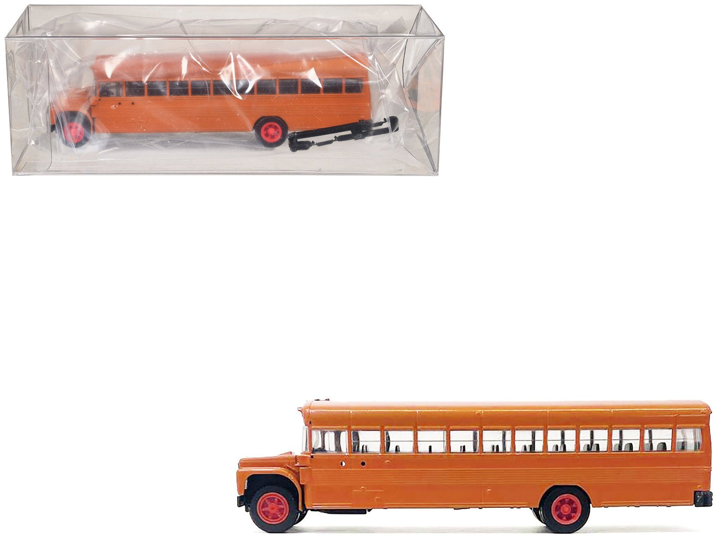 School Bus Orange 1/87 (HO) Plastic Model by Promotex  free shipping USA