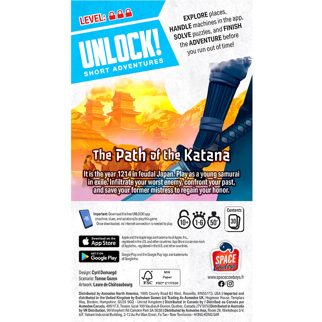 UNLOCK! Short Adventures: The Path of the Katana
