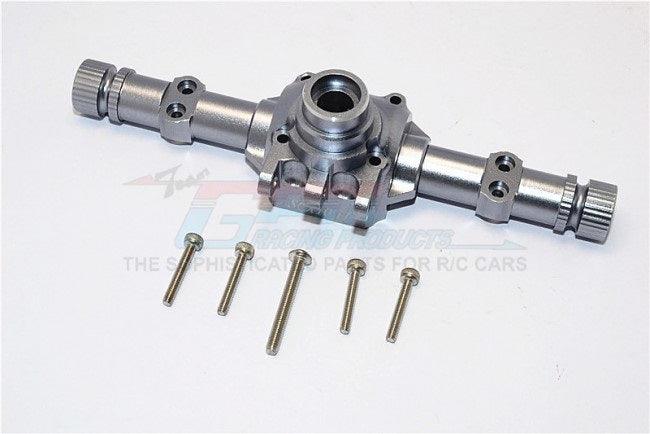 GPM ALUMINUM FRONT/REAR AXLE HOUSING AXIAL SCX10 II GUN SILVER
