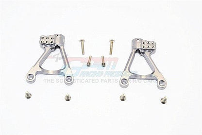 GPM ALUMINUM REAR SHOCK HOOPS AXIAL SCX10 II GUN SILVER