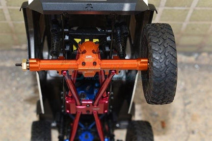 GPM ALUMINUM REAR GEAR BOX AXIAL 1:24 SCX24 DEADBOLT / JEEP WRANGLER BLACK