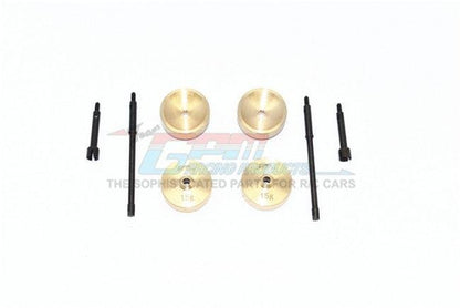 GPM STEEL #45 CVD DRIVE SHAFT BRASS WHEEL KNUCKLE AXLE AXIAL 1:24 DEADBOLT / JW