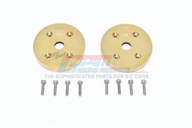 GPM Axial CAPRA 1.9 UNLIMITED Brass Outer Portal Drive Housing (Front /Rear) heavy Edition