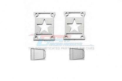 GPM RC CAR TAILLIGHT COVER TYPE A AXIAL SCX10 III JEEP JL WRANGLER SILVER