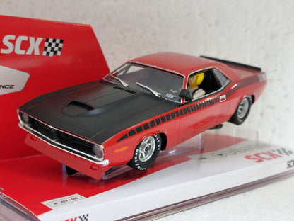 SCX Plymouth Cuda Trans Am Red 1970 Limited Edition for Scalextric Slot Car 1/32