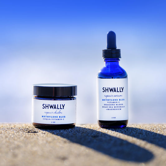 Shwally Methylene Blue Serum & Tallow Balm 2-Step Bundle by Shwally