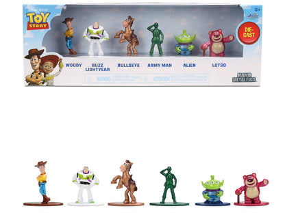 Set of 6 Diecast Figures "Toy Story" Movie Franchise "Nano Metalfigs" Series Diecast Models by Jada  free shipping USA
