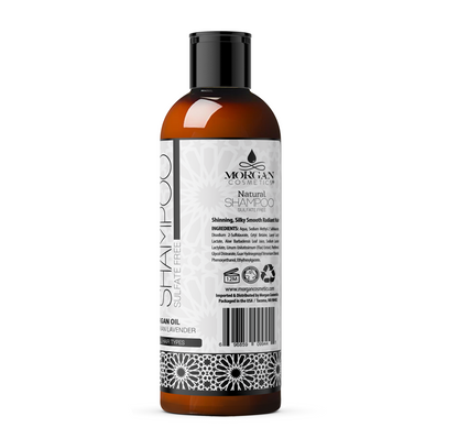 Argan Sulfate Free Shampoo Lavender 16 oz by Morgan Cosmetics