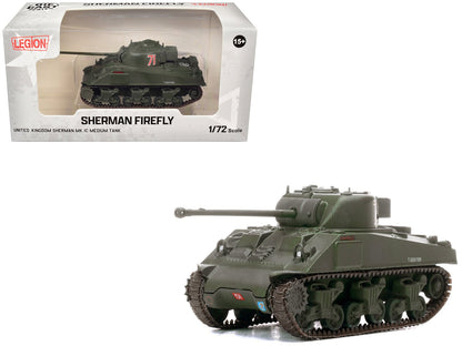 Sherman Firefly Mk.VC Medium Tank "Carole C Squadron 13th/18th Royal Hussars (Queen Mary’s Own) 27th Armoured Brigade Normandy" (1944) British Army 1/72 Diecast Model by Legion  free shipping USA