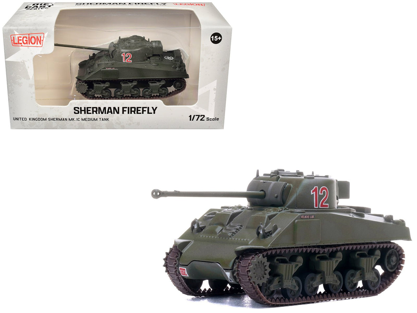 Sherman Firefly Mk.VC Medium Tank "Velikye Luki A Squadron 1st Northamptonshire Yeomanry 33rd Armoured Brigade Normandy" (1944) British Army 1/72 Diecast Model by Legion  free shipping USA