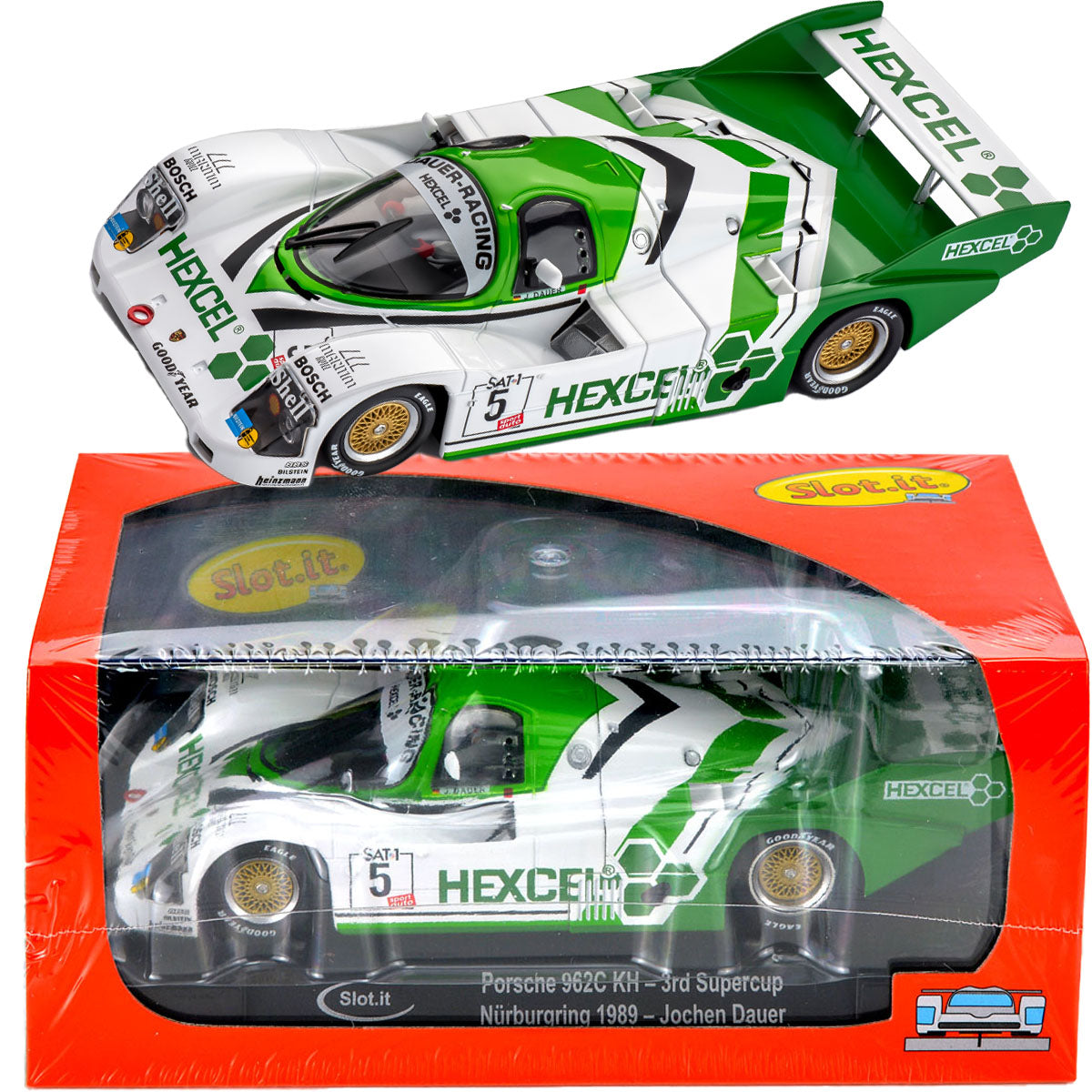 Slot.it Porsche 962C KH Supercup Nurburgring 1989 Slot Car 1/32 CA17F SICA17F