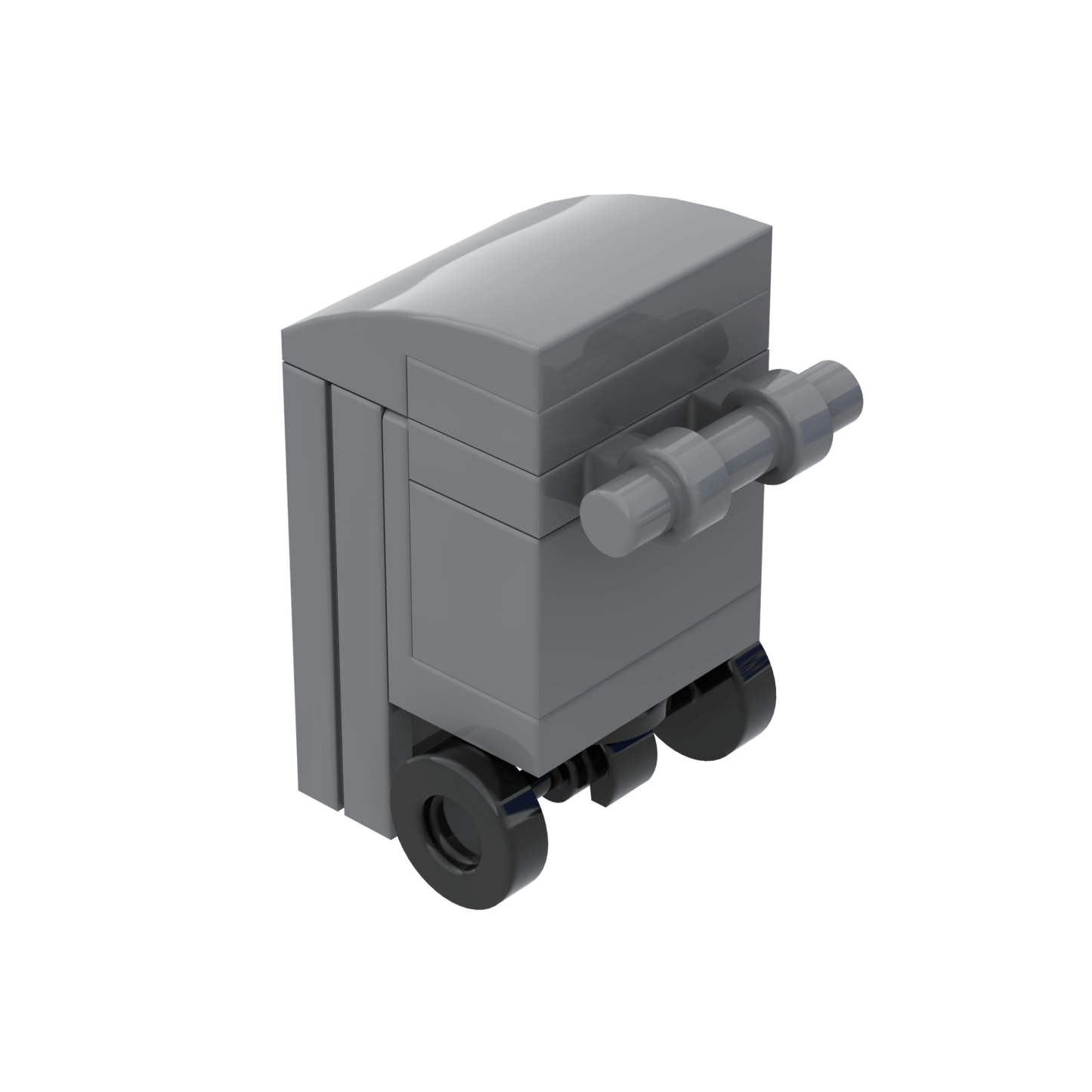 Trash Bin - Mini Building Set - Custom Printed - Made Using LEGO® Parts