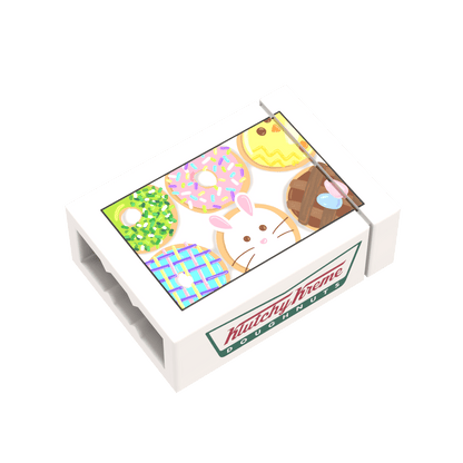 Boxed Donuts - Easter -  Custom Printed - Made Using LEGO® Parts