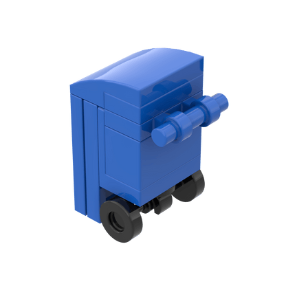 Recycling Bin - Mini Building Set - Custom Printed - Made Using LEGO® Parts