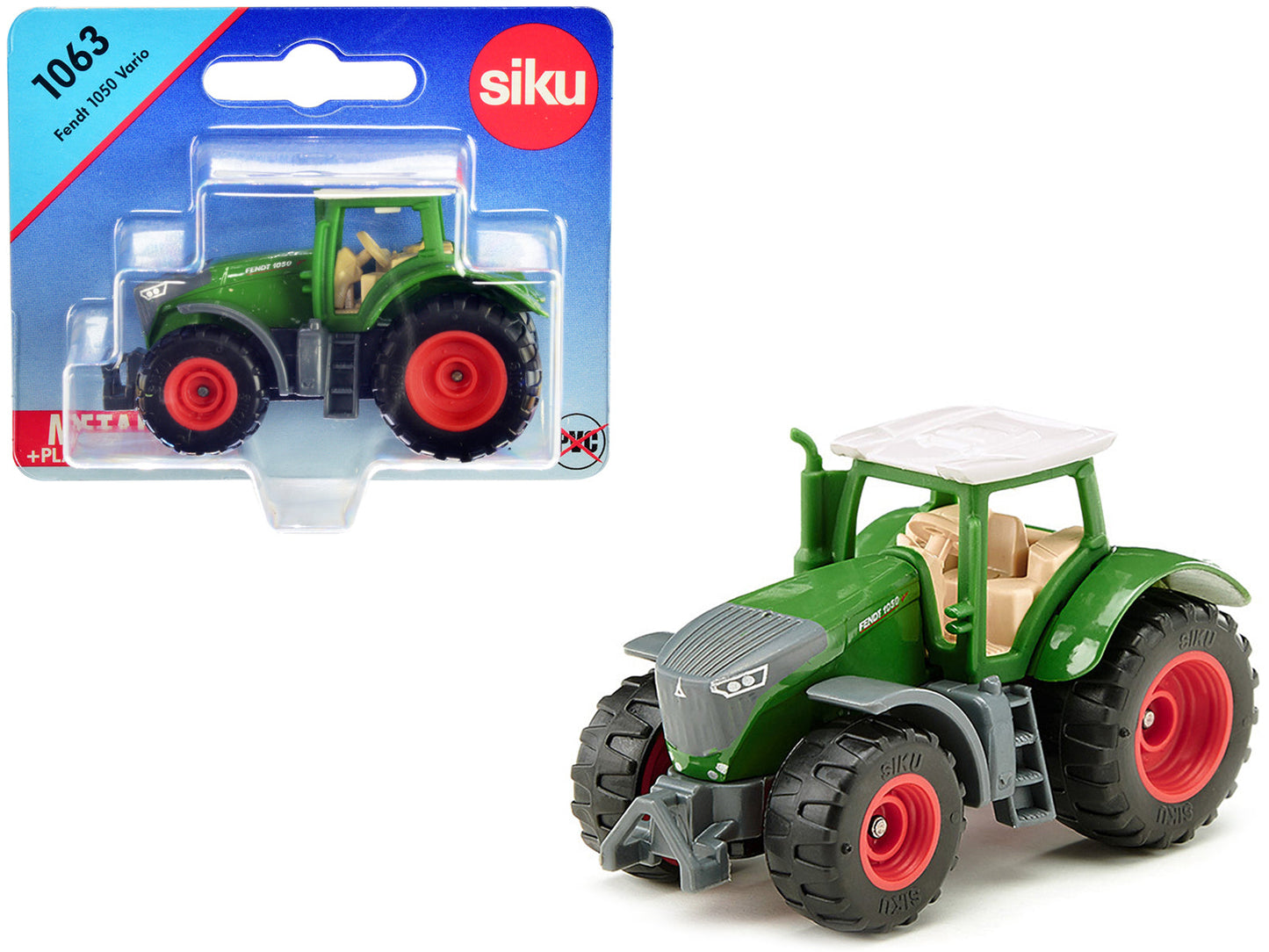 Fendt 1050 Vario Tractor Green with White Top Diecast Model by Siku  free shipping USA