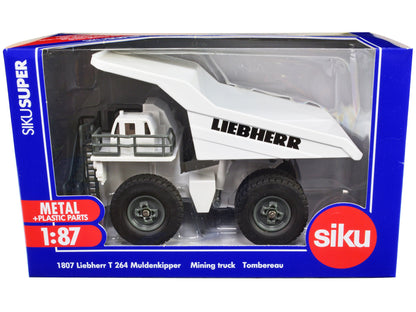 Liebherr T 264 Mining Truck White 1/87 (HO) Diecast Model by Siku  free shipping USA
