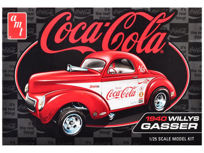 Skill 2 Model Kit 1940 Willys Coupe "Coca-Cola Race Team" 1/25 Scale Model by AMT  free shipping USA