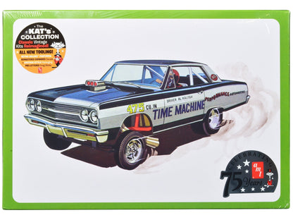 Skill 2 Model Kit 1965 Chevrolet Chevelle AWB Funny Car "Time Machine" 1/25 Scale Model by AMT  free shipping USA