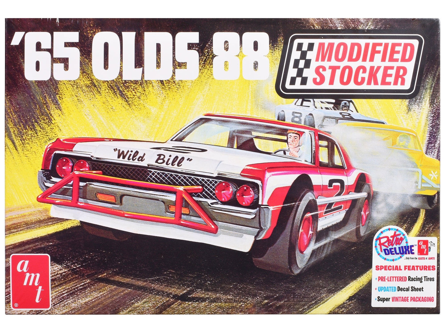 Skill 2 Model Kit 1965 Oldsmobile 88 "Modified Stocker" 1/25 Scale Model by AMT  free shipping USA