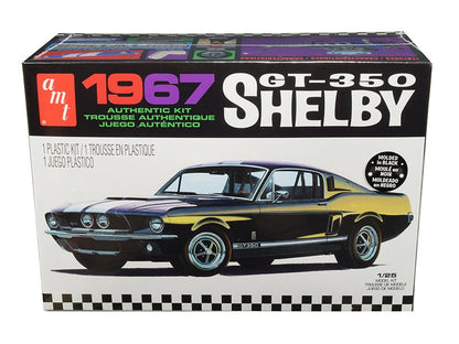 Skill 2 Model Kit 1967 Ford Mustang Shelby GT350 Black 1/25 Scale Model by AMT  free shipping USA