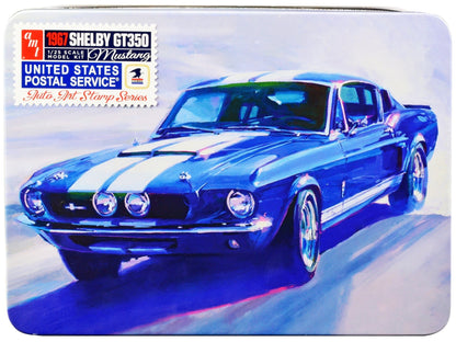 Skill 2 Model Kit 1967 Shelby Mustang GT350 USPS (United States Postal Service) "Auto Art Stamp Series" 1/25 Scale Model by AMT  free shipping USA