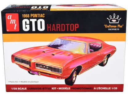 Skill 2 Model Kit 1968 Pontiac GTO Hardtop "Craftsman Plus" Series 1/25 Scale Model by AMT  free shipping USA