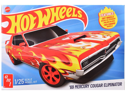 Skill 2 Model Kit 1969 Mercury Cougar Eliminator "Hot Wheels" 1/25 Scale Model by AMT  free shipping USA