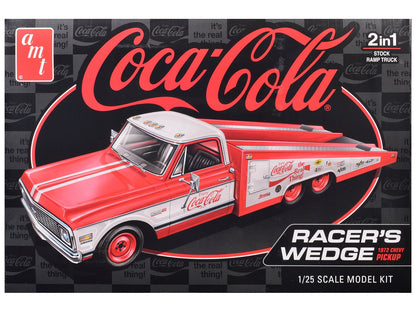 Skill 2 Model Kit 1972 Chevrolet Pickup Truck "Racer's Wedge" 2-in-1 Kit "Coca-Cola" 1/25 Scale Model by AMT  free shipping USA