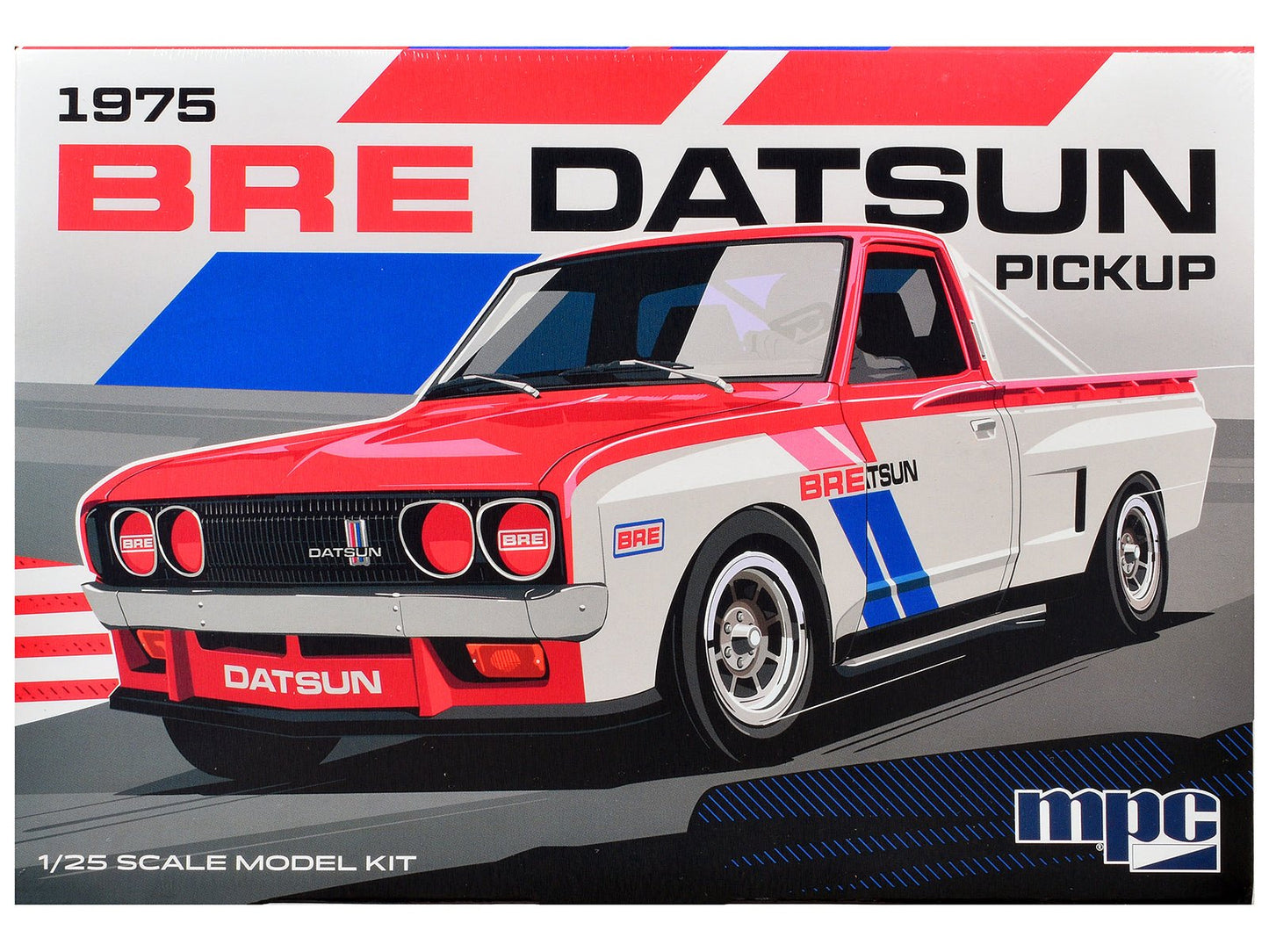 Skill 2 Model Kit 1975 Datsun Pickup Truck "BRE" 1/25 Scale Model by MPC  free shipping USA
