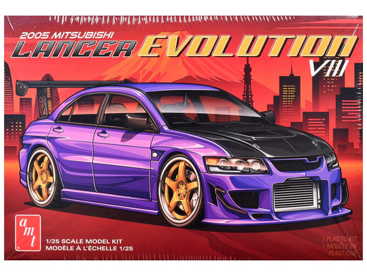 Skill 2 Model Kit 1995 Mitsubishi Lancer Evolution VIII 1/25 Scale Model by AMT  free shipping USA