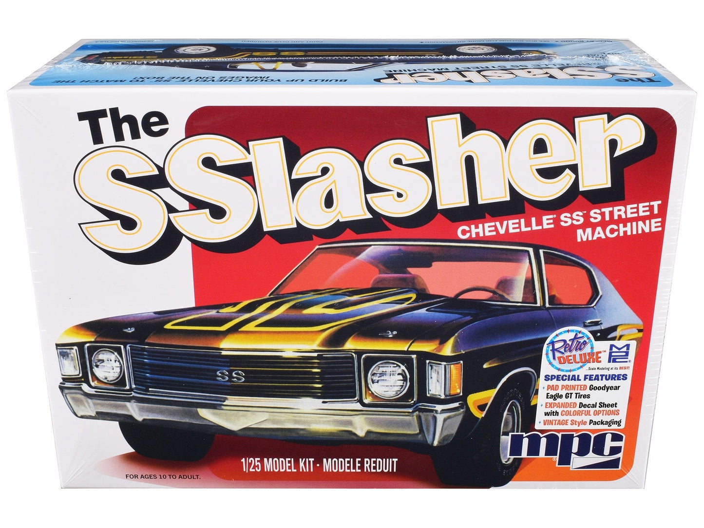 Skill 2 Model Kit Chevrolet Chevelle SS Street Machine "The SSlasher" 1/25 Scale Model by MPC  free shipping USA