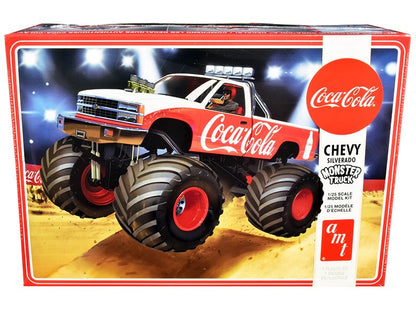 Skill 2 Model Kit Chevrolet Silverado Monster Truck "Coca-Cola" 1/25 Scale Model by AMT  free shipping USA