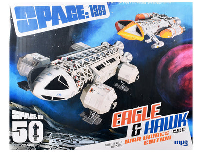Skill 2 Model Kit Eagle and Hawk War Games Edition "Space: 1999" (1975-1977) TV Series 1/72 Scale Model by MPC  free shipping USA