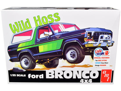 Skill 2 Model Kit Ford Bronco 4X4 "Wild Hoss" 1/25 Scale Model by AMT  free shipping USA