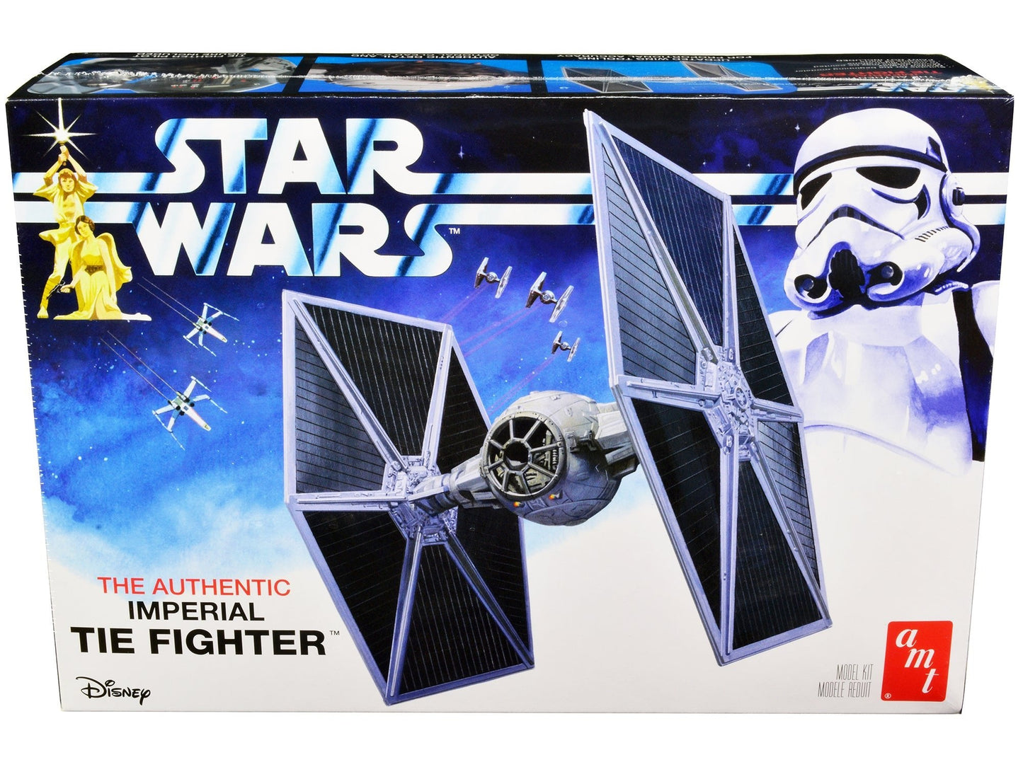 Skill 2 Model Kit Imperial Tie Fighter "Star Wars" (1977) Movie Model by AMT  free shipping USA