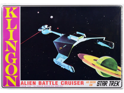 Skill 2 Model Kit "Klingon Warrior Empire" Alien Battle Cruiser "Star Trek" (1966-1969) TV Series 1/650 Scale Model by AMT  free shipping USA