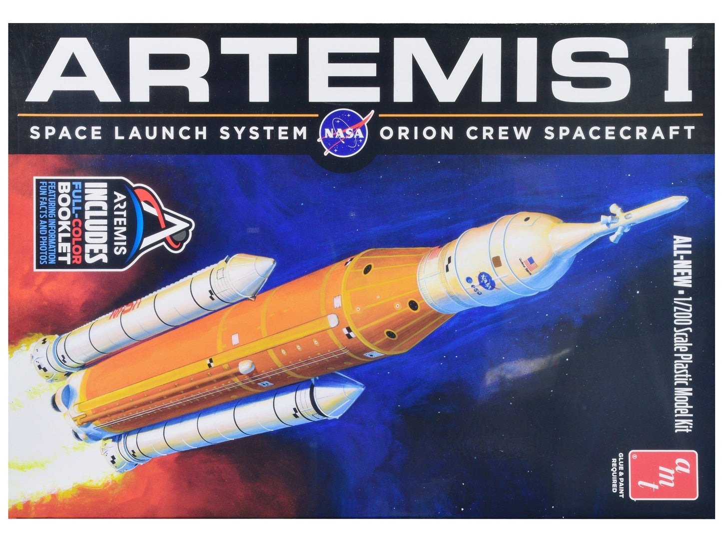 Skill 2 Model Kit NASA Artemis-1 Space Launch System Orion Crew Spacecraft 1/200 Scale Model by AMT  free shipping USA