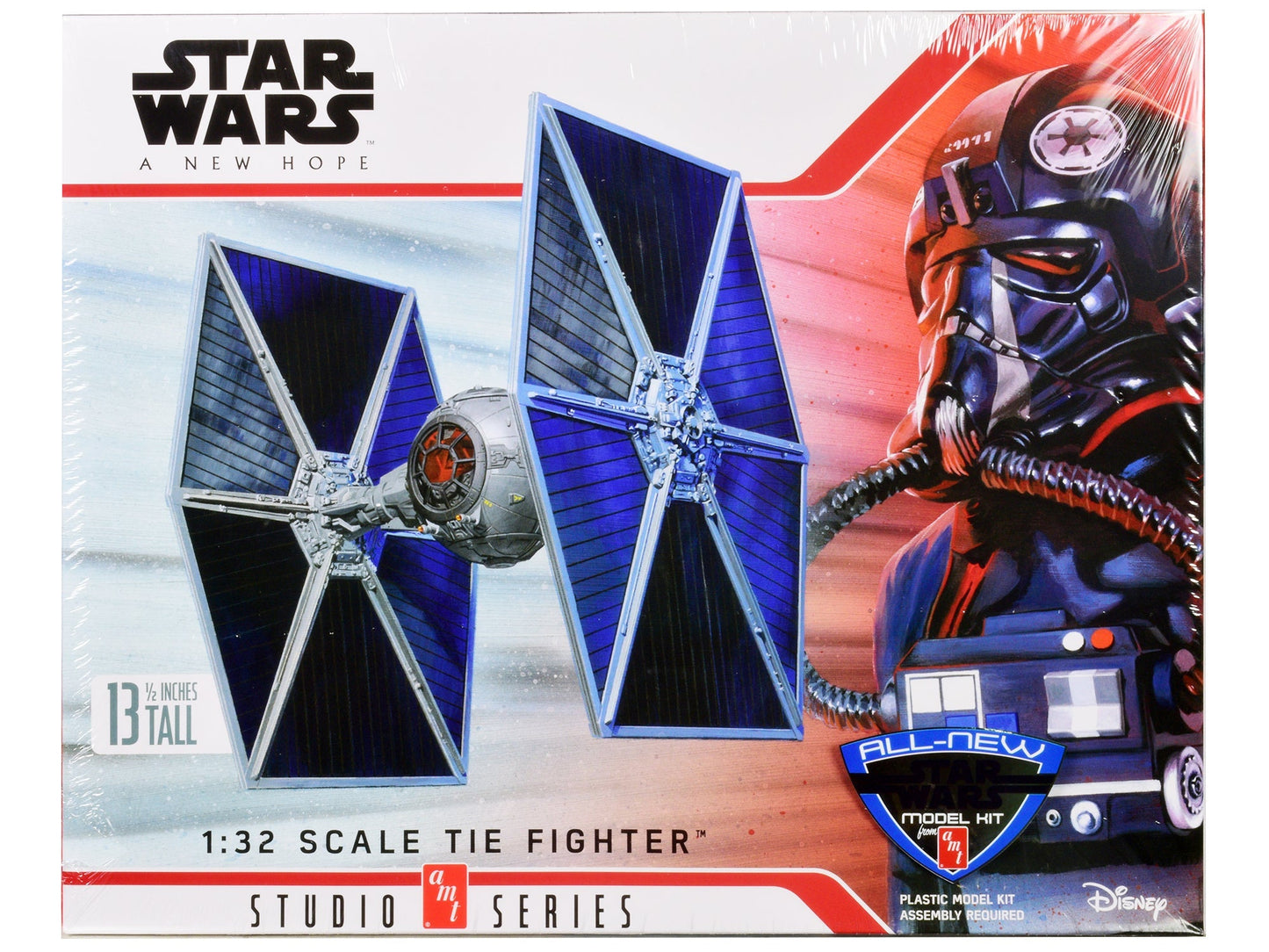 Skill 2 Model Kit Tie Fighter "Star Wars: Episode IV – A New Hope" (1977) Movie 1/32 Scale Model by AMT  free shipping USA