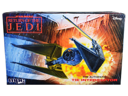 Skill 2 Model Kit Tie Interceptor Spacecraft "Star Wars: Return of the Jedi" (1983) Movie 1/48 Scale Model by MPC  free shipping USA