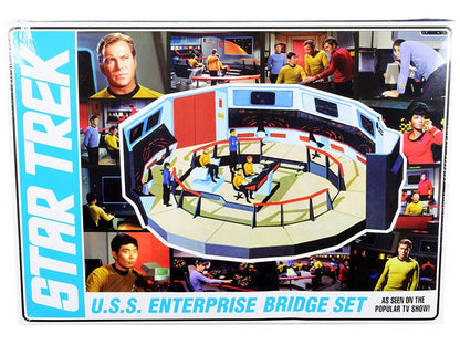 Skill 2 Model Kit U.S.S. Enterprise Command Bridge Set "Star Trek" (1966-1969) TV Show 1/32 Scale Model by AMT  free shipping USA